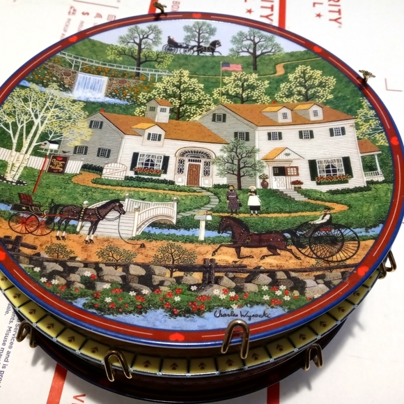 🏡🌄 3 CHARLES WYSOCKI ART PLATES🌉 - Picture 1 of 16